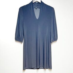 Komarov Grey A Line Jersey Shift Dress Sz S Petite